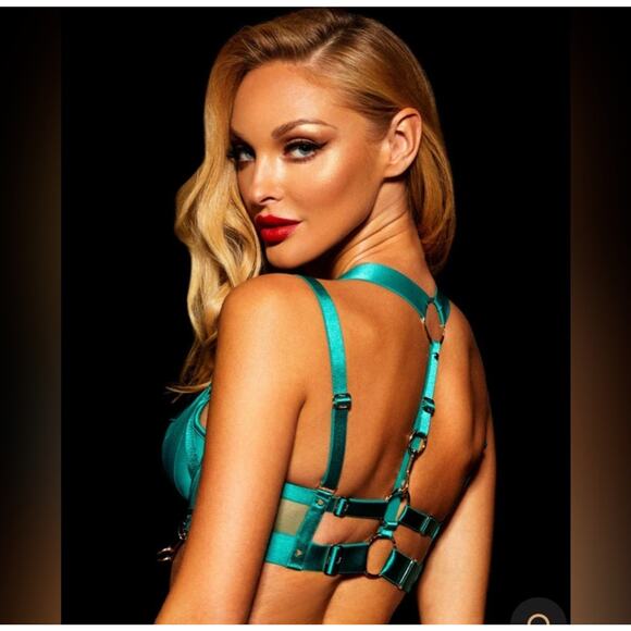 New Honey Birdette Kukuro Jade Blush Bra Size 36D NOWT - Picture 3 of 9